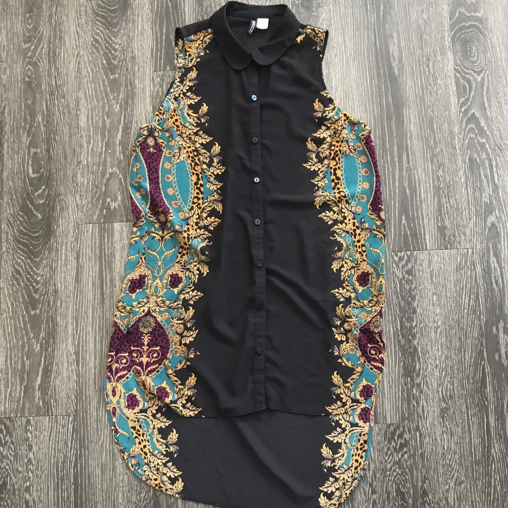 ▪️🍂SHEER HIGH-LOW HEM SHIRT DRESS🍂▪️