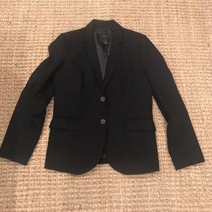 Dark navy cotton J Crew blazer. Size 8