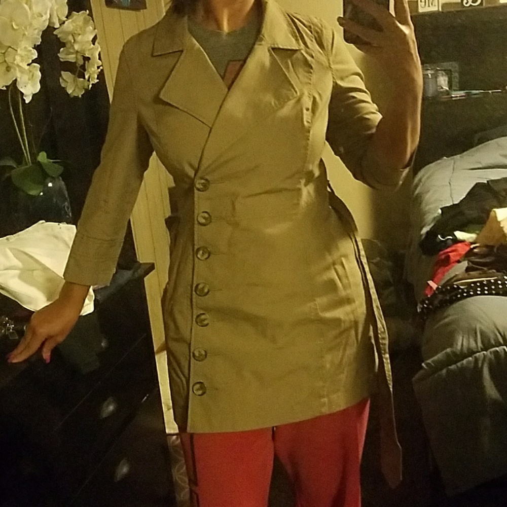 Rapscallion Samantha Peet 3/4 sleeve trench coat