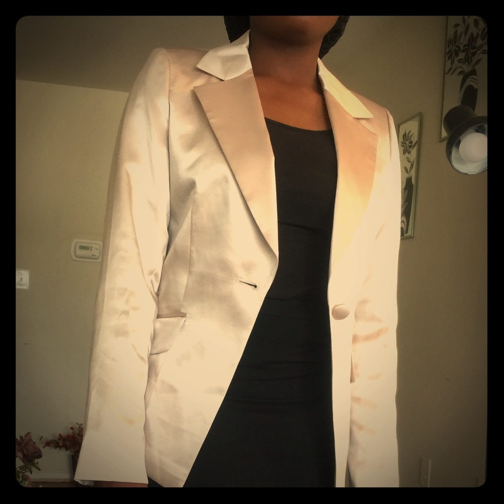 A cream white blazer