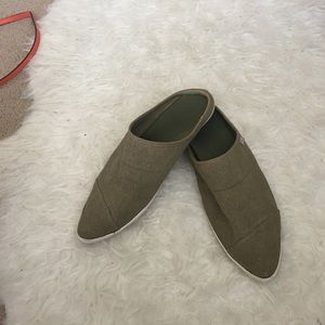 Green Sanuk slip-ons