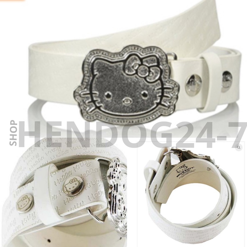 HELLO KITTY GOLF BELT METAL BUCKLE W/RHINESTONES