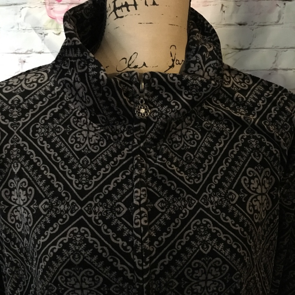 🦄Velour 3X Zip Sweatshirt