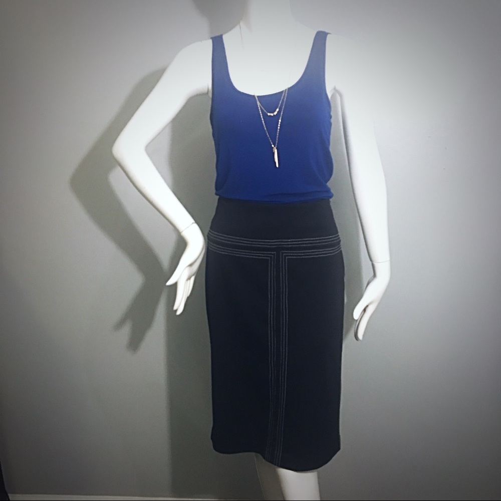 Express knee-length pencil skirt