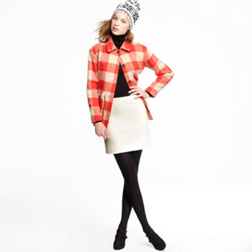 J.Crew Felted Wool Mini Skirt