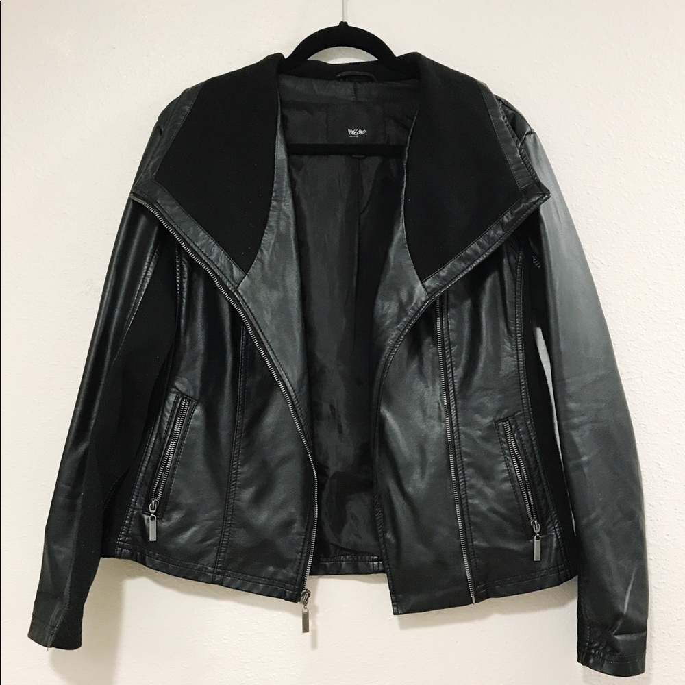 Mossimo vegan leather jacket size L