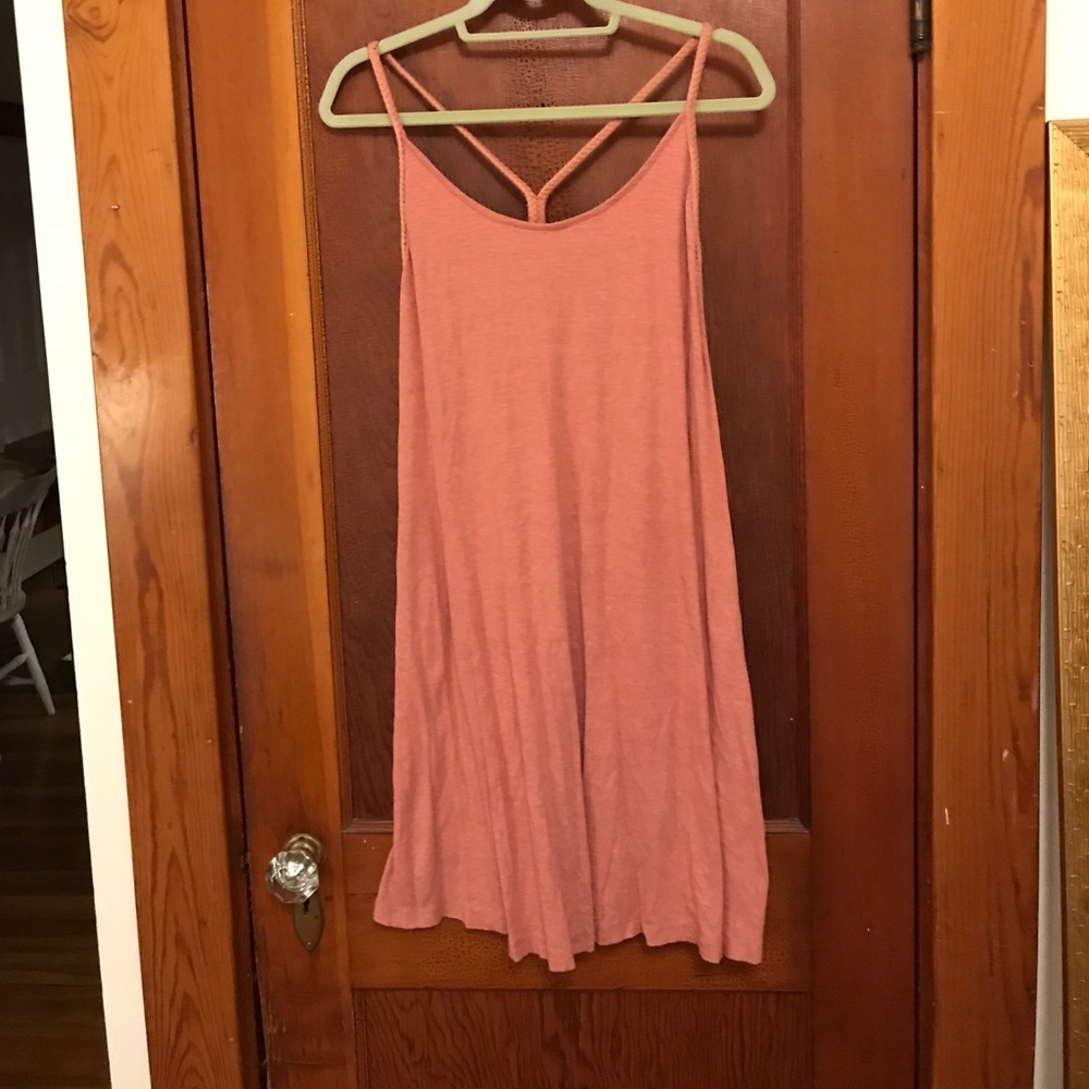 Braided spaghetti straps, coral ASOS dress