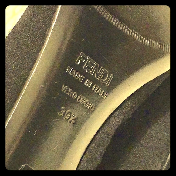 πFendi Suede Boots Size 39 1/2 Vero Cucio - Picture 4 of 8