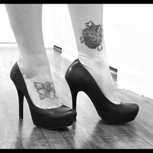 J. Simpson Black Pinup Heel