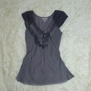 Yoana Baraschi raw edged ruffle top