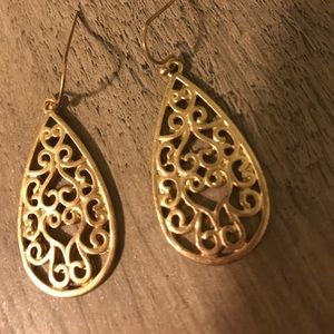 Golden goddess earrings