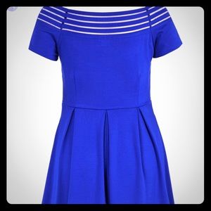 Blue off shoulder dress from City Chic Blue off shoulder dress from City Chic