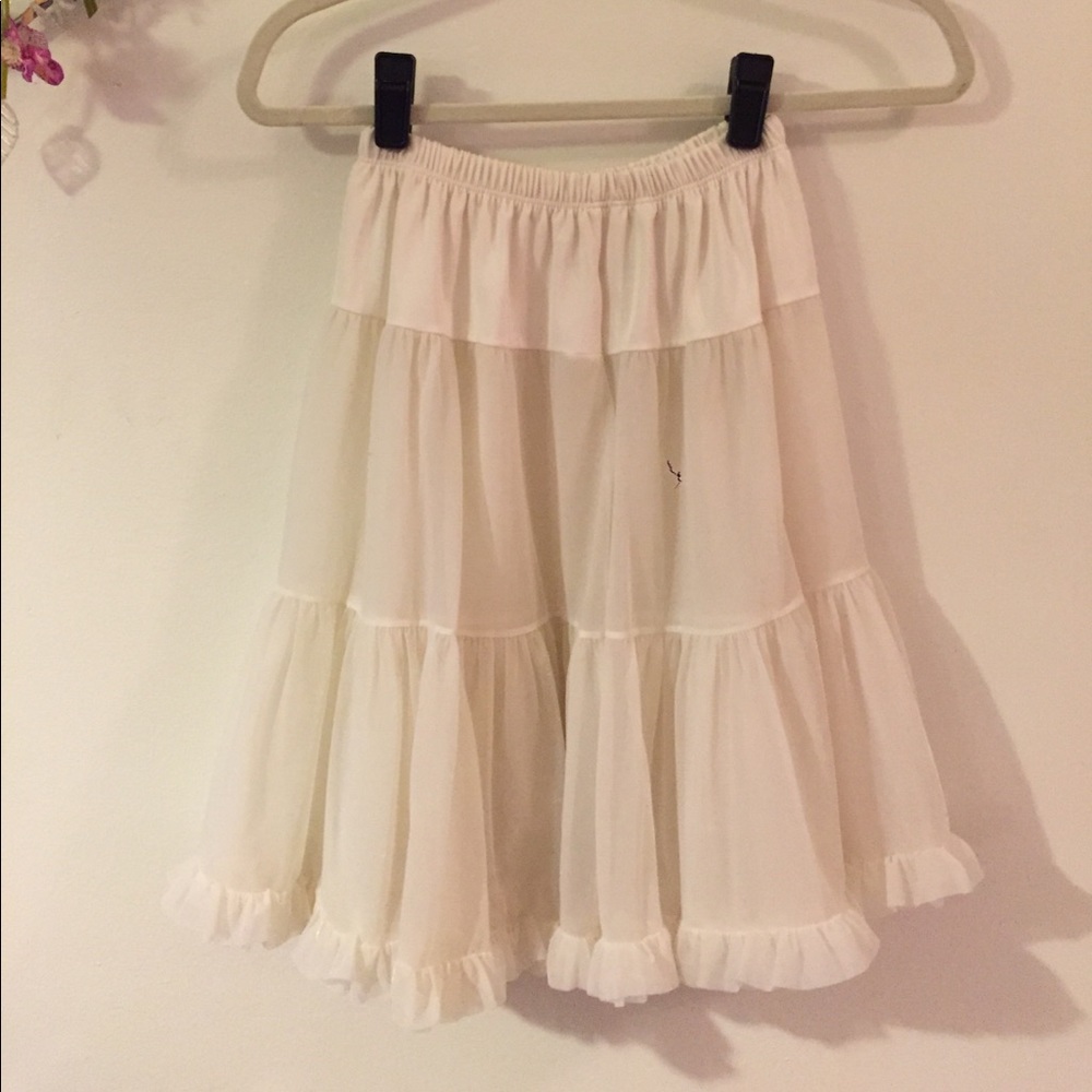 American Apparel Ivory Tutu Skirt
