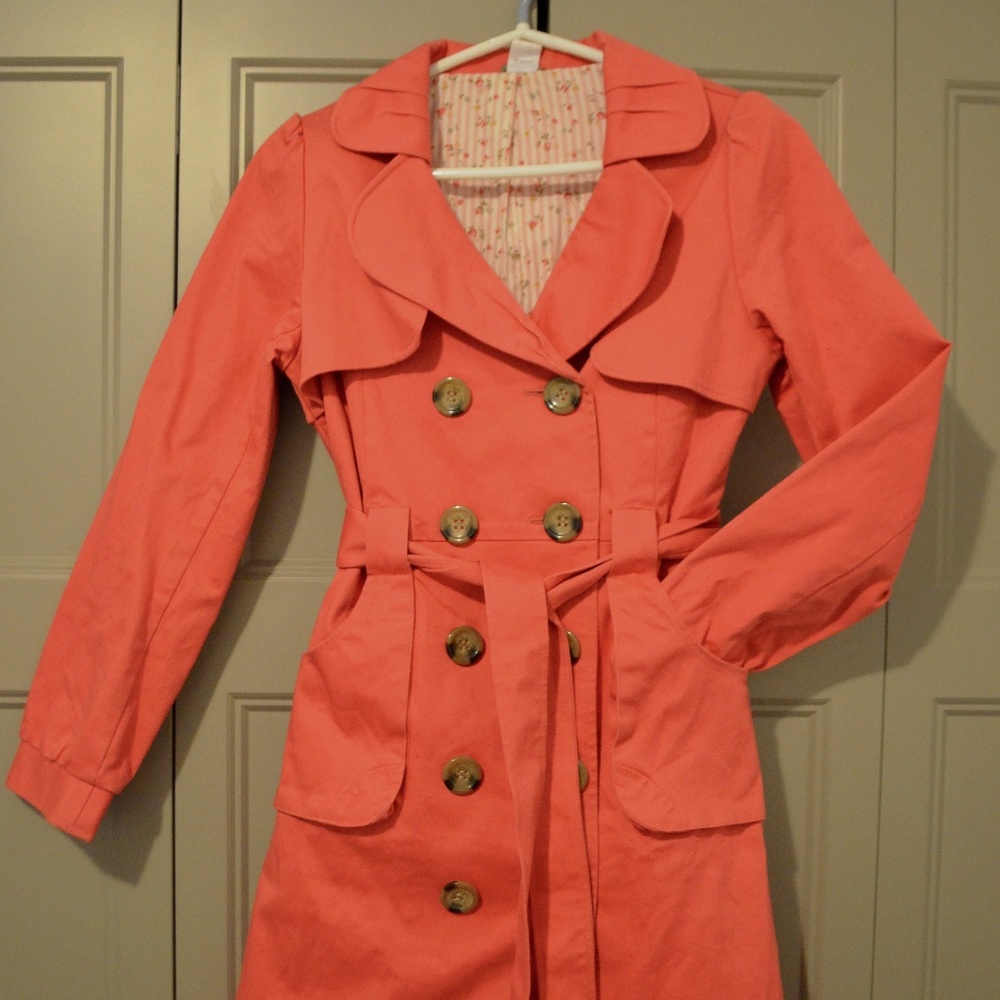 Coral Trenchcoat