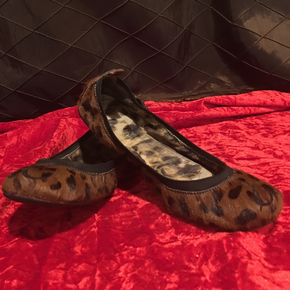 Sam Edelman pony hair cheetah flats