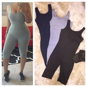 Cotton & spandex jumpsuit new bodysuit leotard