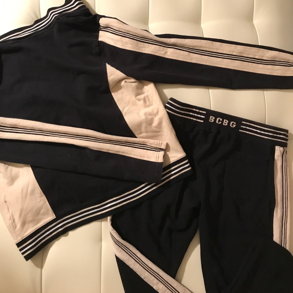 BCBG black and white tracksuit