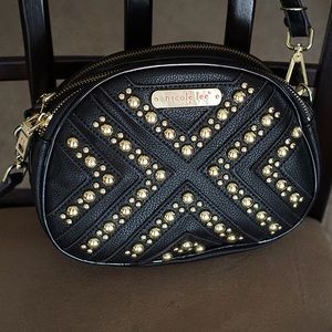 Nicole Lee Black Studded Messenger