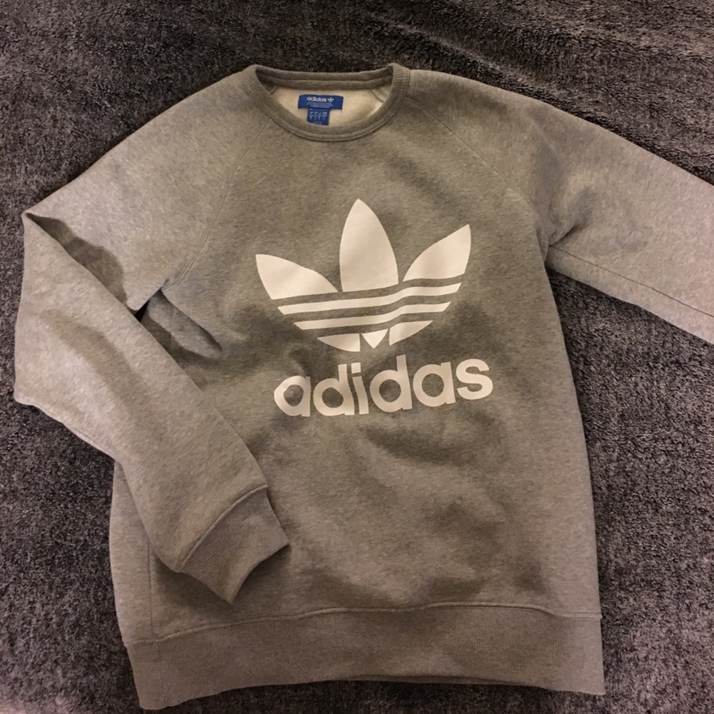 100% Authentic Adidas Sweatershirt Grey S