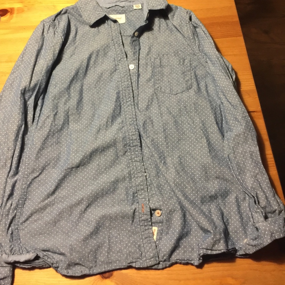 Long sleeve jean shirt