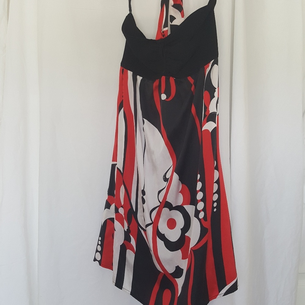 Authentic 2b bebe Silk Halter Size M Dress