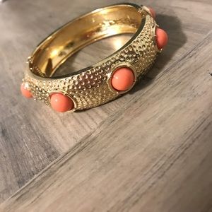 Gold and pink chunky bracelet