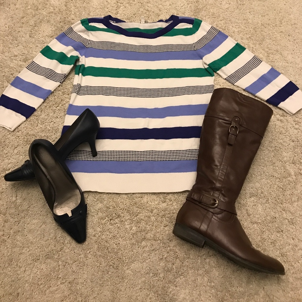 TALBOTS  striped sweater