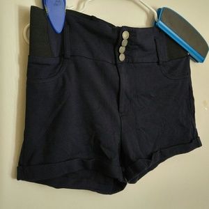 Stretchy dark blue shorts size xl