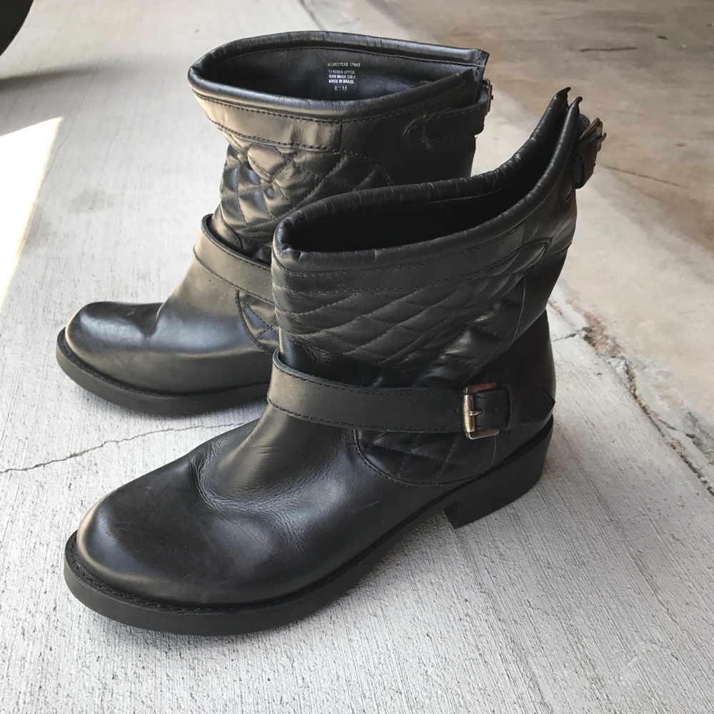 Black Biker Boots