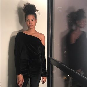 MISSGUIDED velvet Jumpsuit