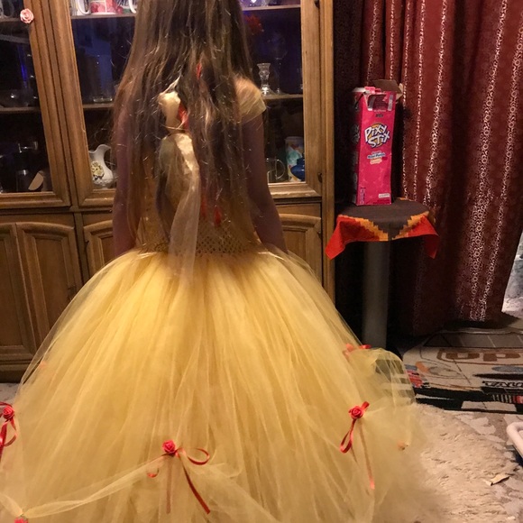 Made to order Belle inspired Tutu dress costume - Picture 6 of 7