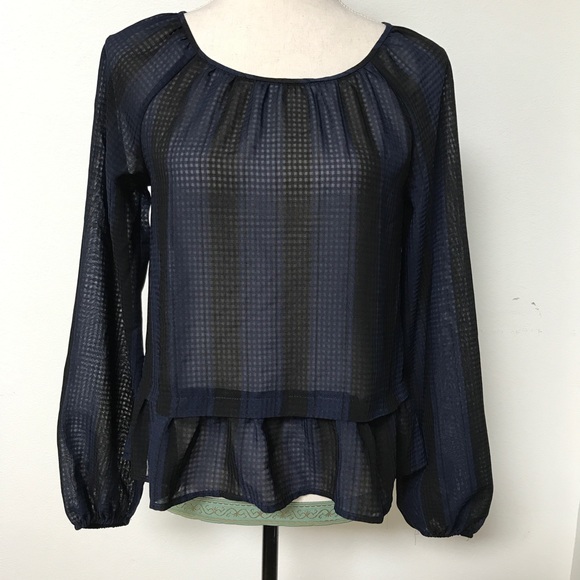 Merona Tops - [Merona] Sheer Peplum Top