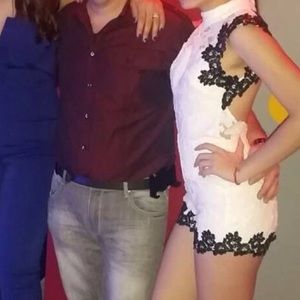 White embroider Jumpsuit