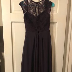 Plum bridesmaid dress