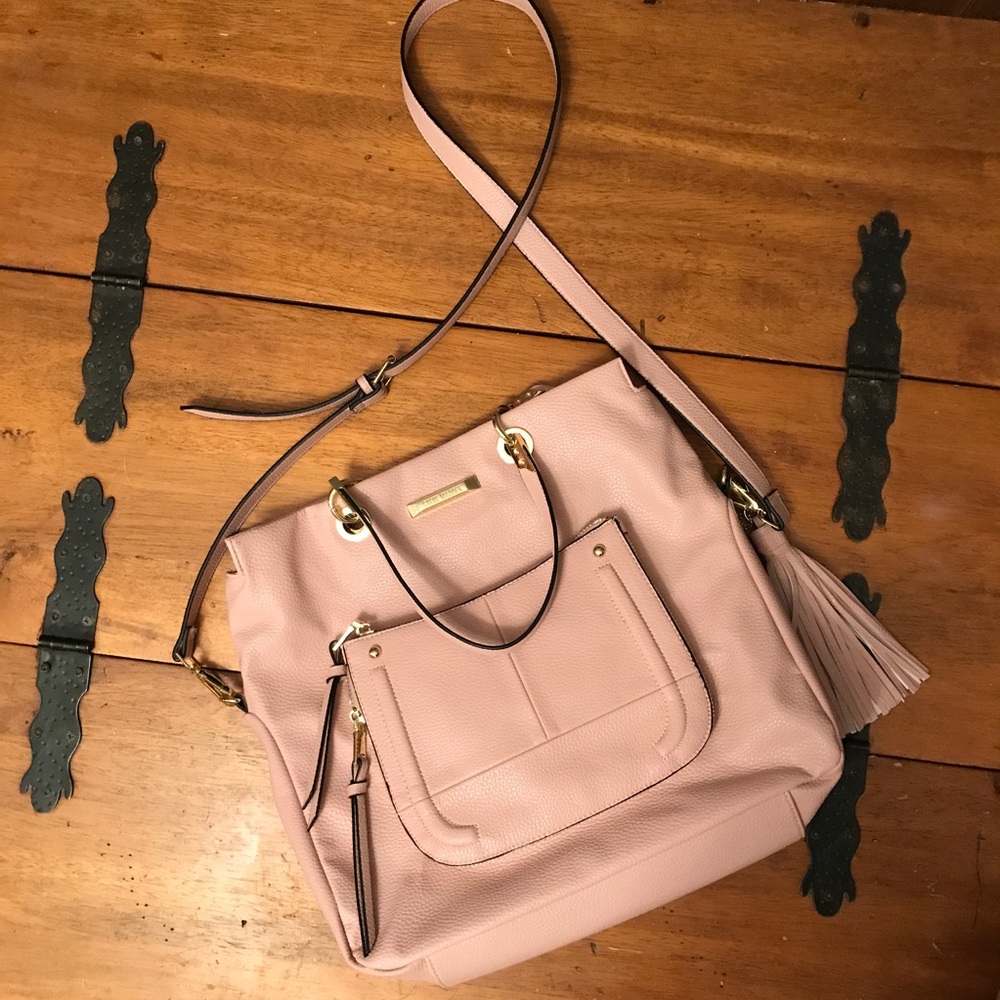 NWT Steve Madden Convertible Tote Blush BKatt-L