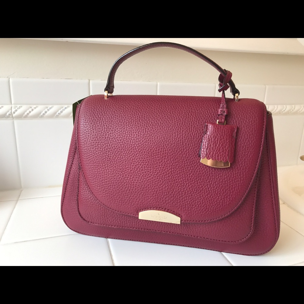 Kate Spade Pine Grove Alexya handbag merlot