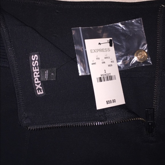 Express high waisted mini bandage pencil skirt - Picture 3 of 4