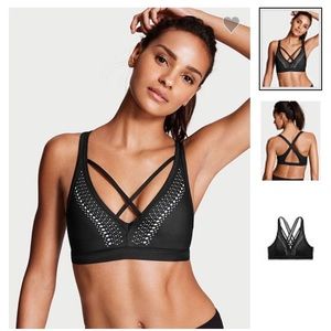 Victoria's Secret Sport Laser-cut Plunge Sport Bra