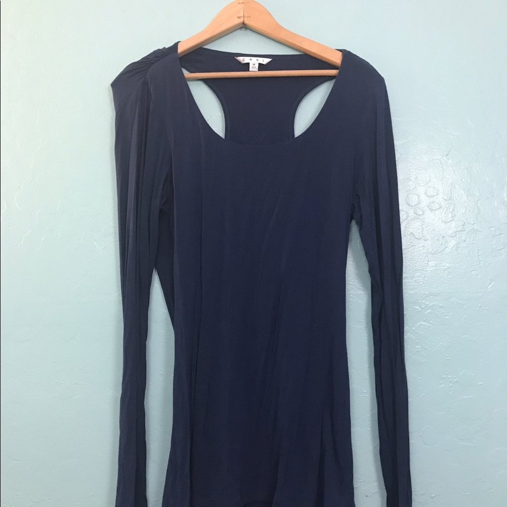 CAbi Longsleeves Racerback Top