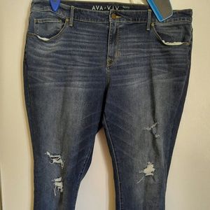 Distressed jeans size 20W