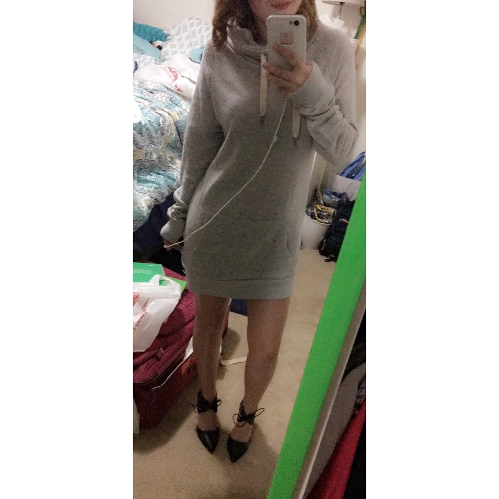 NWT Grey Sweatshirt Dress