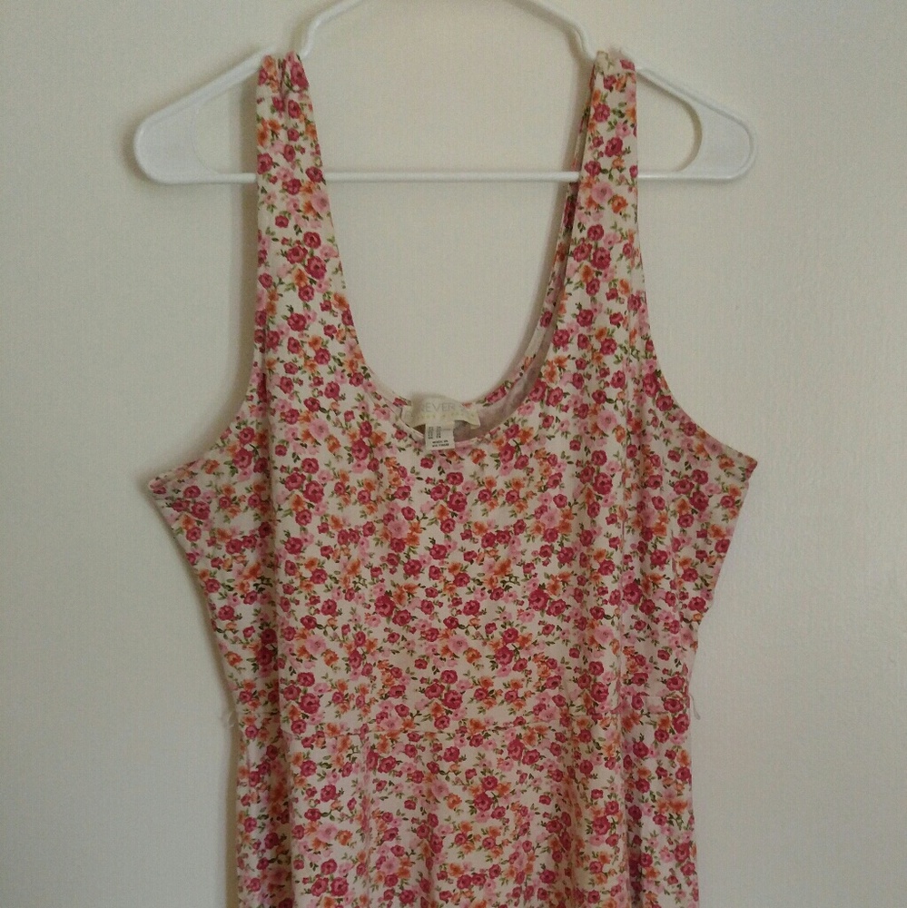 Size 3x forever 21 plus flower skater dress