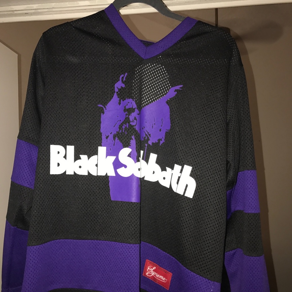 Supreme Black Sabbath hockey jersey