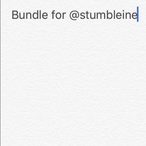 Bundle for @stumbleine