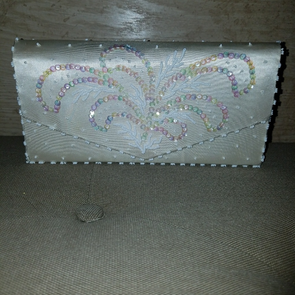Vintage beaded clutch