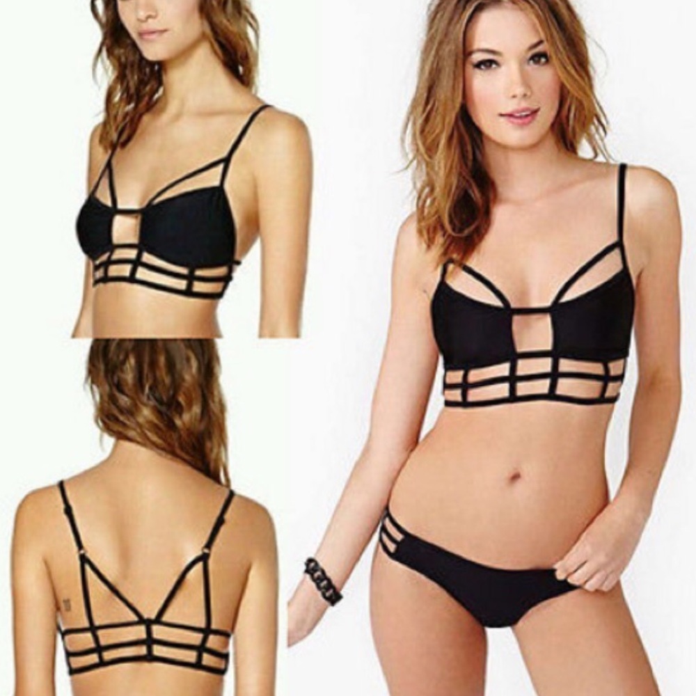 One Teaspoon Eagles Shadow Bikini Top
