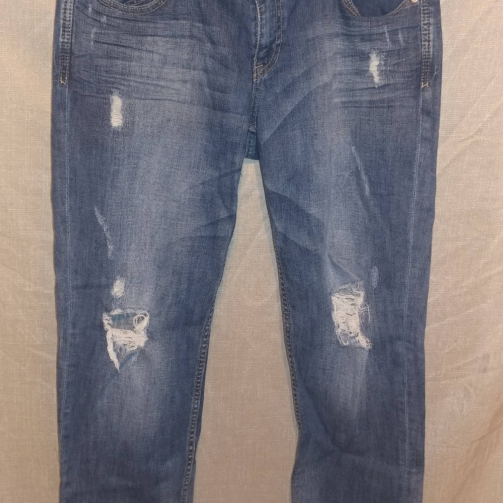 Express distressed boyfriend fit jeans size 10/12