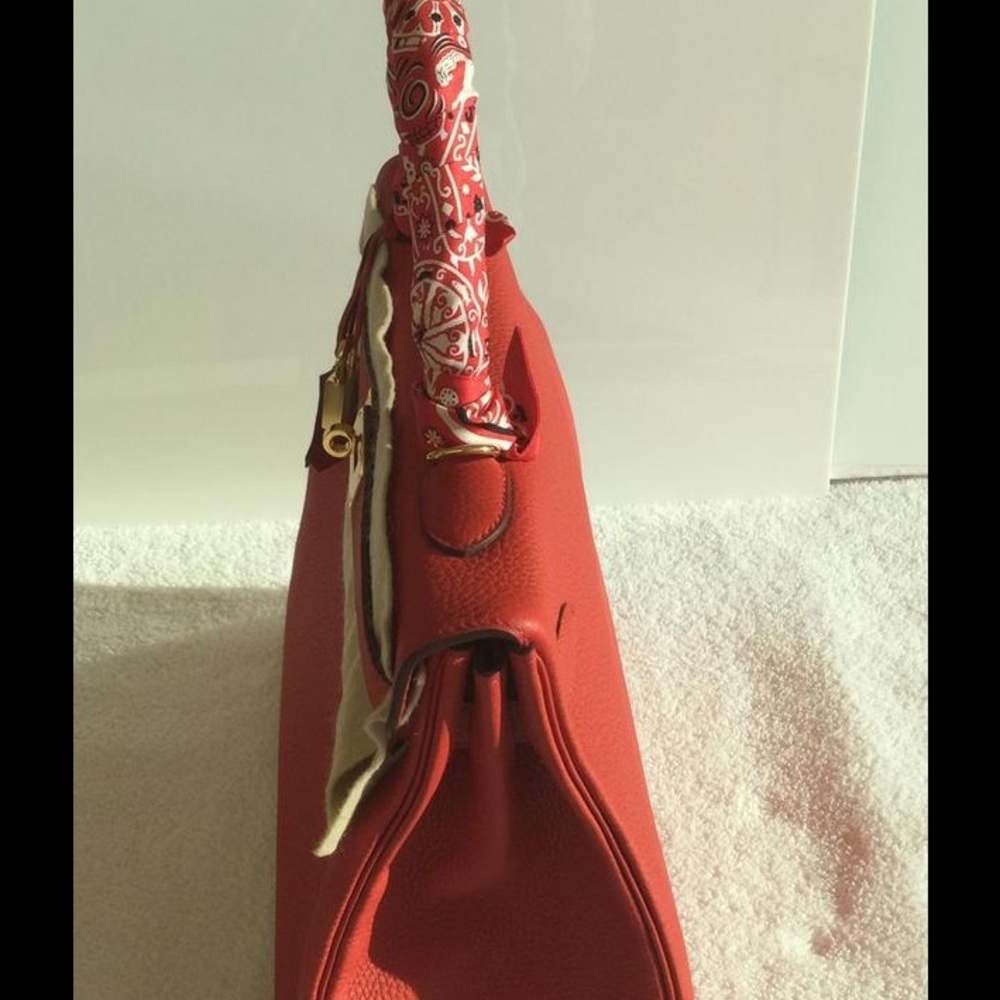 Hermes Kelly II Retourne 35cm Veau Togo Red Bag - Picture 4 of 6