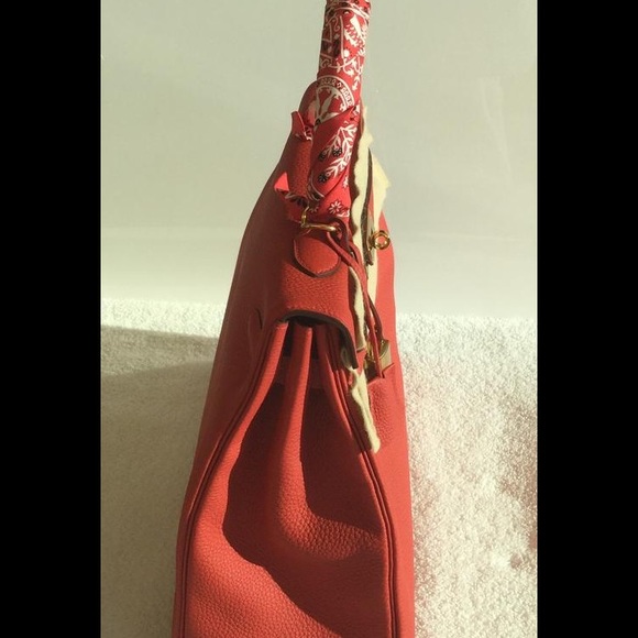 Hermes Kelly II Retourne 35cm Veau Togo Red Bag - Picture 3 of 6