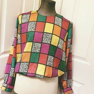 Vibrant & Stylish Vintage Top